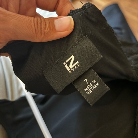 Black formal dress. Black with silver sequins &  pretty design on top - Picture 2 of 3